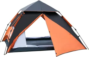 Echosmile Pop Up Tent - 4 Person Instant Tent, Easy Set Up, Lightweight Portable Automatic, Waterproof & Windproof for Camping, Travel & Hiking