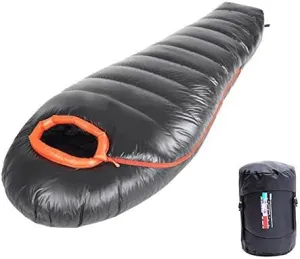 Ellen Down Sleeping Bag for Backpacking, Ultralight Mummy Down Bag with Lightweight Compression Sack