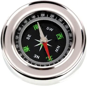 Embossed Outdoor Camping Compass Stainless Steel Quasi-Compass Climbing Navigation Tool