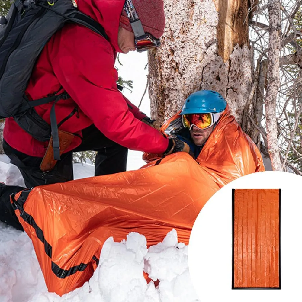 Emergency Sleeping Bag, 84"X36" Emergency Sleeping Bags for Survival Sleeping Bag, Waterproof Thermal Bivy Sack Sleep Survival Shelter, Emergency Survival Sleeping Bag for Camping