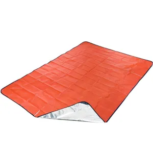 Emergency Survival Record-breaking sale Waterproof Thermal (Orange/Silver) Voice-activated Duty Reflective Blanket PE - Tarp Heavy