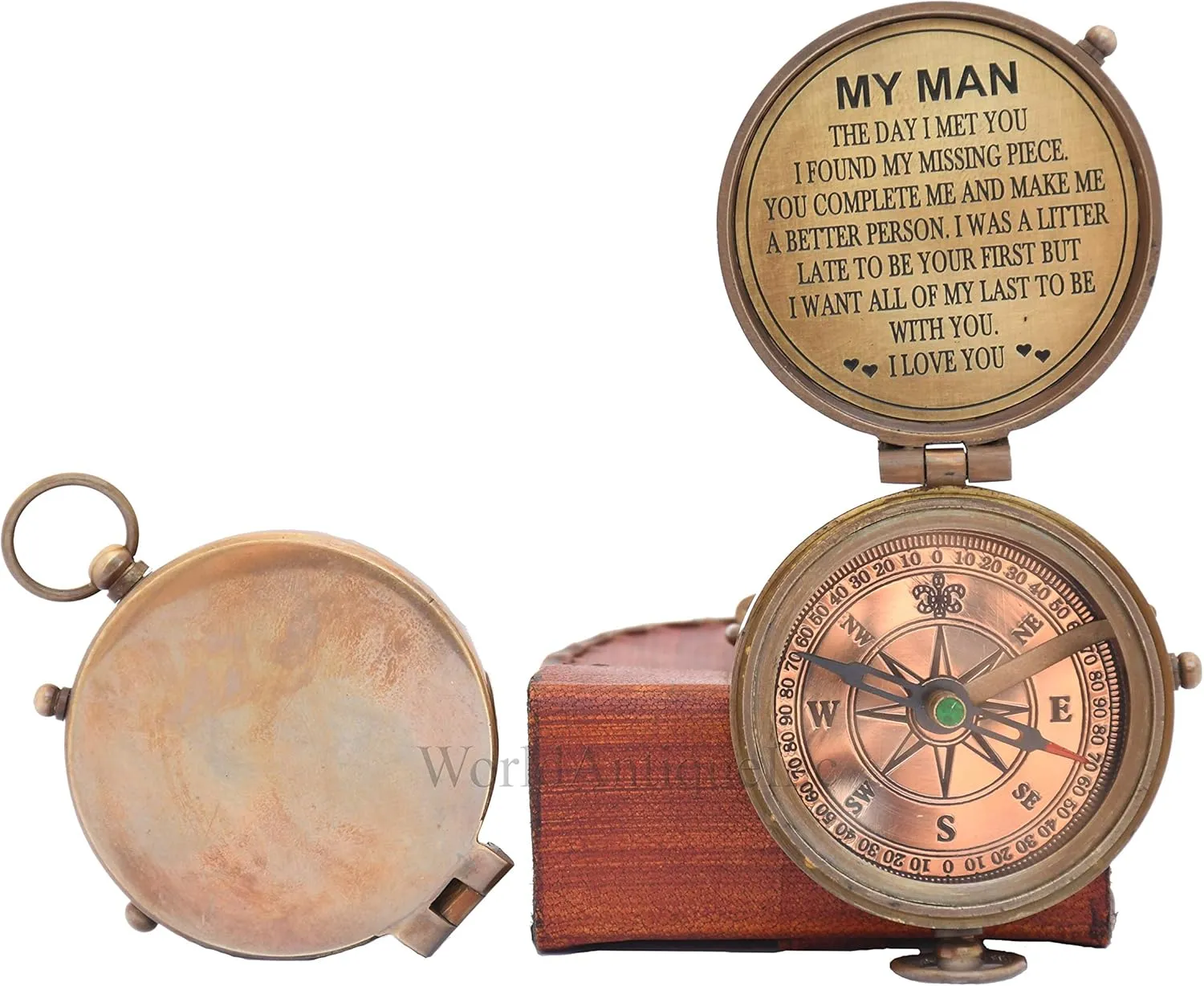 Engraved Brass to My Man/to My Husband/to My Boyfriend/Back to me/My Best Man/Fathers Day/Mothers Day/Valentines Day/Christmas Day Gifts
