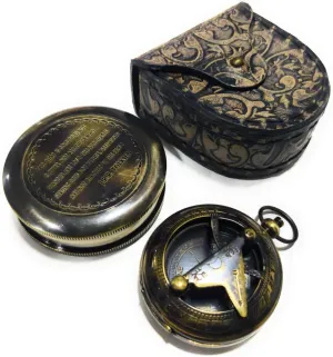 Engraved Compass Personalized Antique Compass Gift for Graduation, Anniversary, Baptism, Retirement, or Christmas - Vintage Style Working Compass