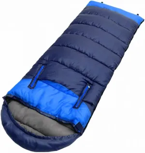 Envelope Sleeping Bag, Warm Waterproof Lightweight Camping Sleeping Bag, 190cm75cm,Can Be Spliced Double Sleeping Bag, Sleeping Bags for Adults and Children Camping -1kg_Blue Right Super