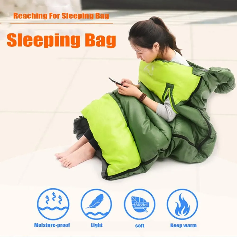 Envelope Sleeping Bag, Warm Waterproof Lightweight Camping Sleeping Bag, 190cm75cm,Can Be Spliced Double Sleeping Bag, Sleeping Bags for Adults and Children Camping -1kg_Blue Right Super