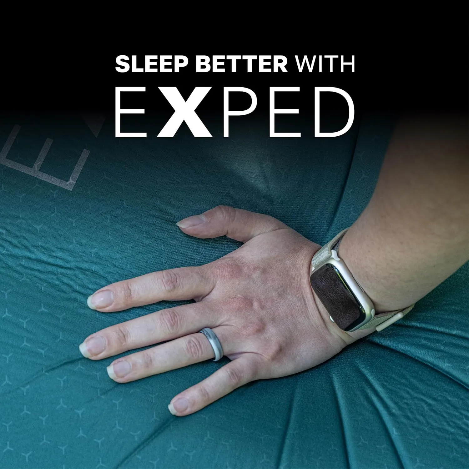 Exped MegaMat Duo Long Wide Plus - Self Inflating Soft Car Sleeping Mat, 4” Foam Pad, Pump Included