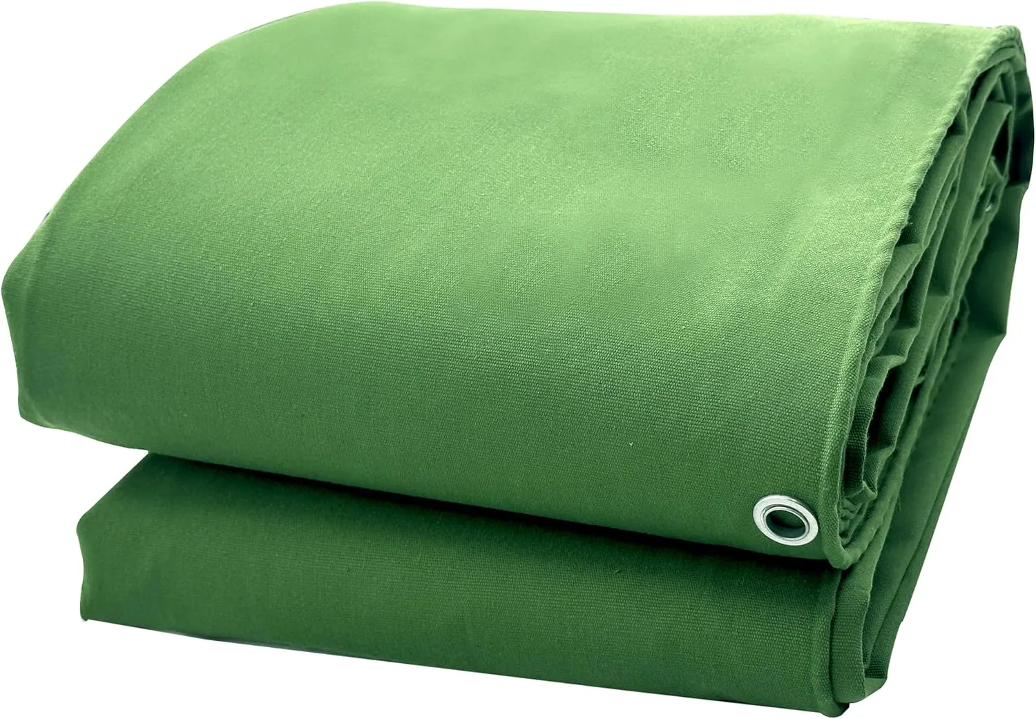 Extra Heavy Duty Canvas tarp 10x20 Feet 18oz Water-Resistant Large Canvas Tarp with Grommets，Tear Resistant, Durable, Multipurpose Protective Green Canvas Covering 32 Mil Thickness