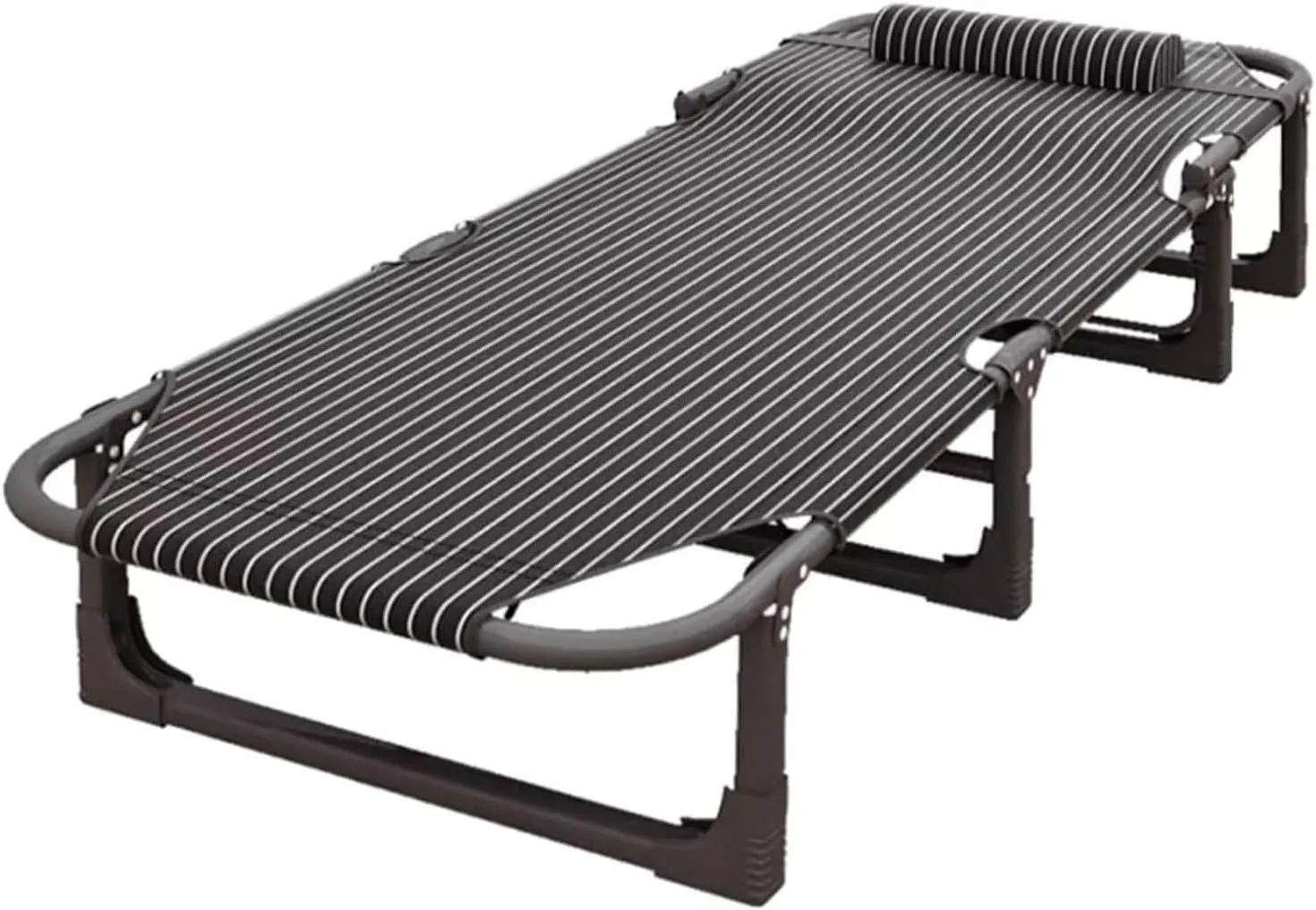 EYPKPL cots for Sleeping Folding Camping Cot Steel Camping Cots 4-Position Adjustable Backrest Cots for Camping Load 180kg Camping Cots for Adults Stretching Freely
