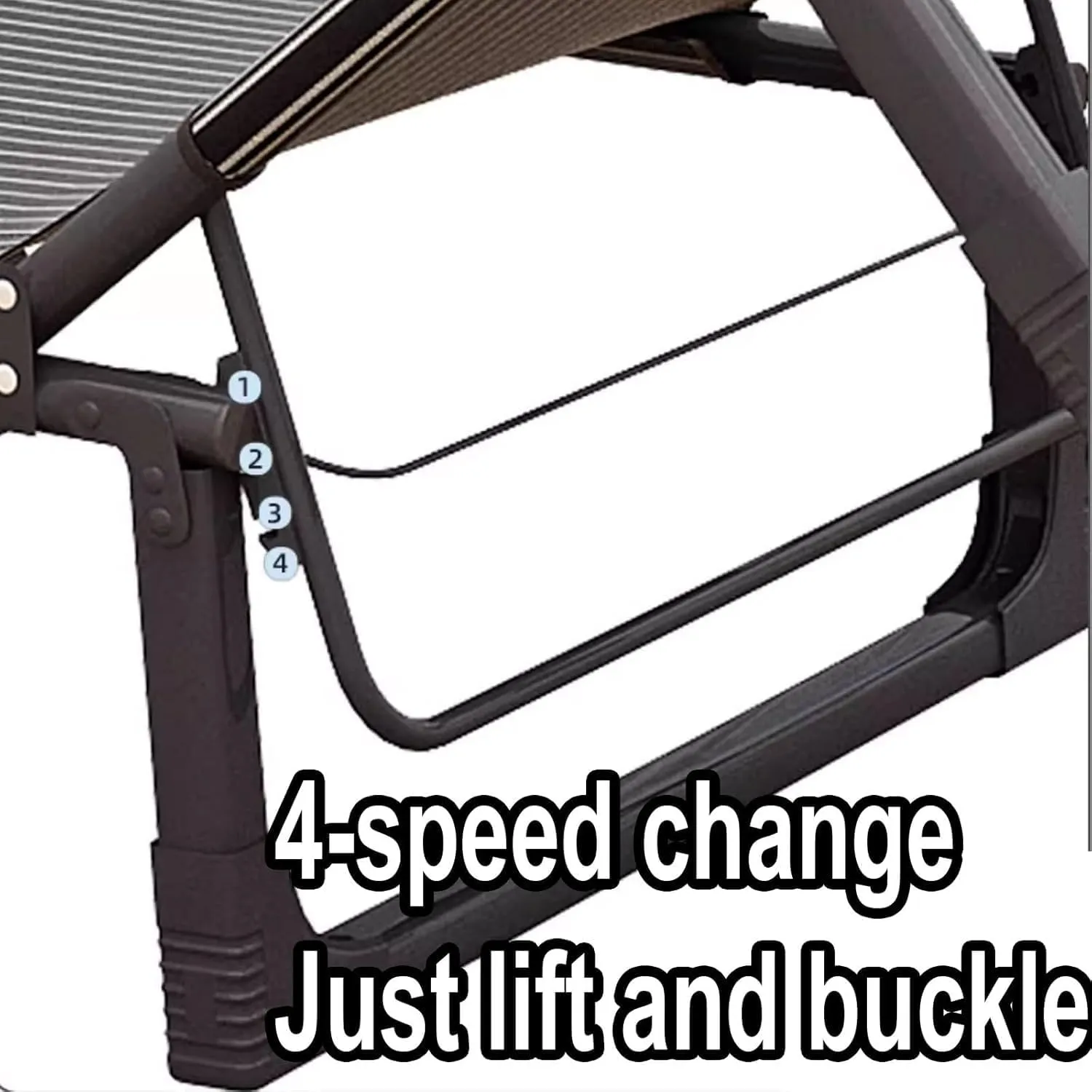 EYPKPL cots for Sleeping Folding Camping Cot Steel Camping Cots 4-Position Adjustable Backrest Cots for Camping Load 180kg Camping Cots for Adults Stretching Freely