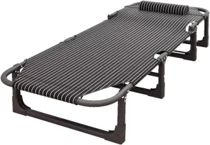 EYPKPL cots for Sleeping Folding Camping Cot Steel Camping Cots 4-Position Adjustable Backrest Cots for Camping Load 180kg Camping Cots for Adults Stretching Freely