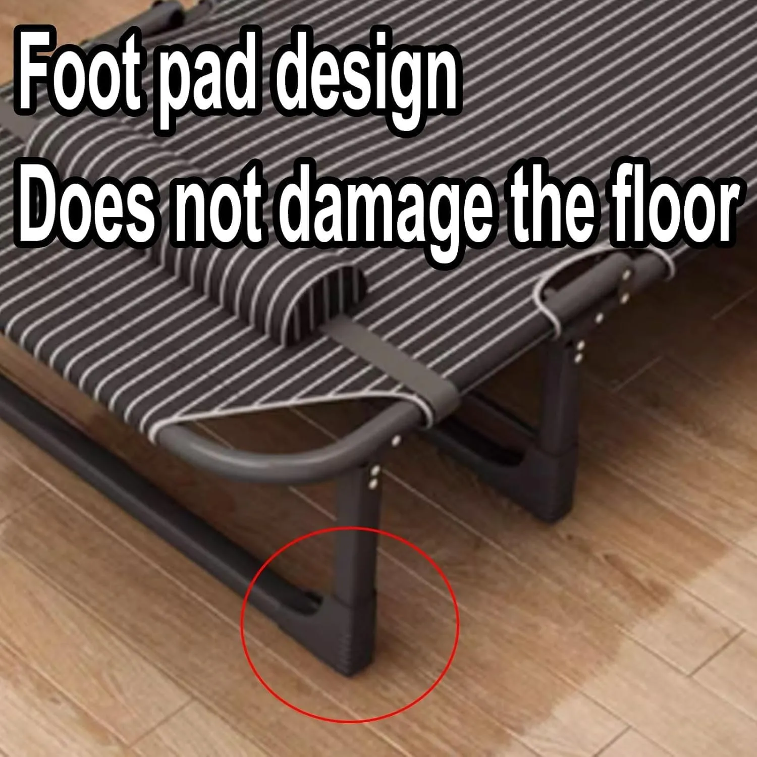 EYPKPL cots for Sleeping Folding Camping Cot Steel Camping Cots 4-Position Adjustable Backrest Cots for Camping Load 180kg Camping Cots for Adults Stretching Freely