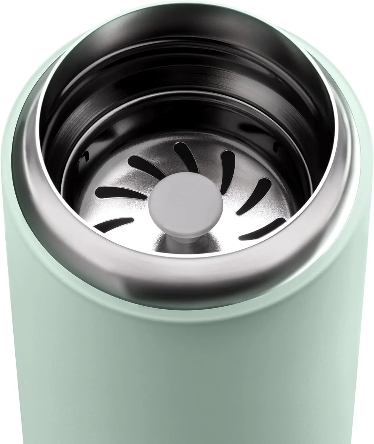 Fellow 16 oz Carter Move Travel Mug - Vacuum-Insulated Stainless Steel Travel Coffee Mug - Coffee Tumbler with Ceramic Interior and Splash Guard - Mint Chip