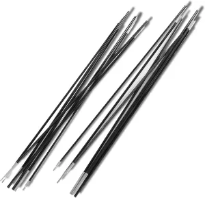 Fiberglass Camping Tent Pole, Outdoor Tent Repair Rod 3.96m/155.9in Foldable Fibreglass Tent Poles Replacement for Outdoor Camping Tent