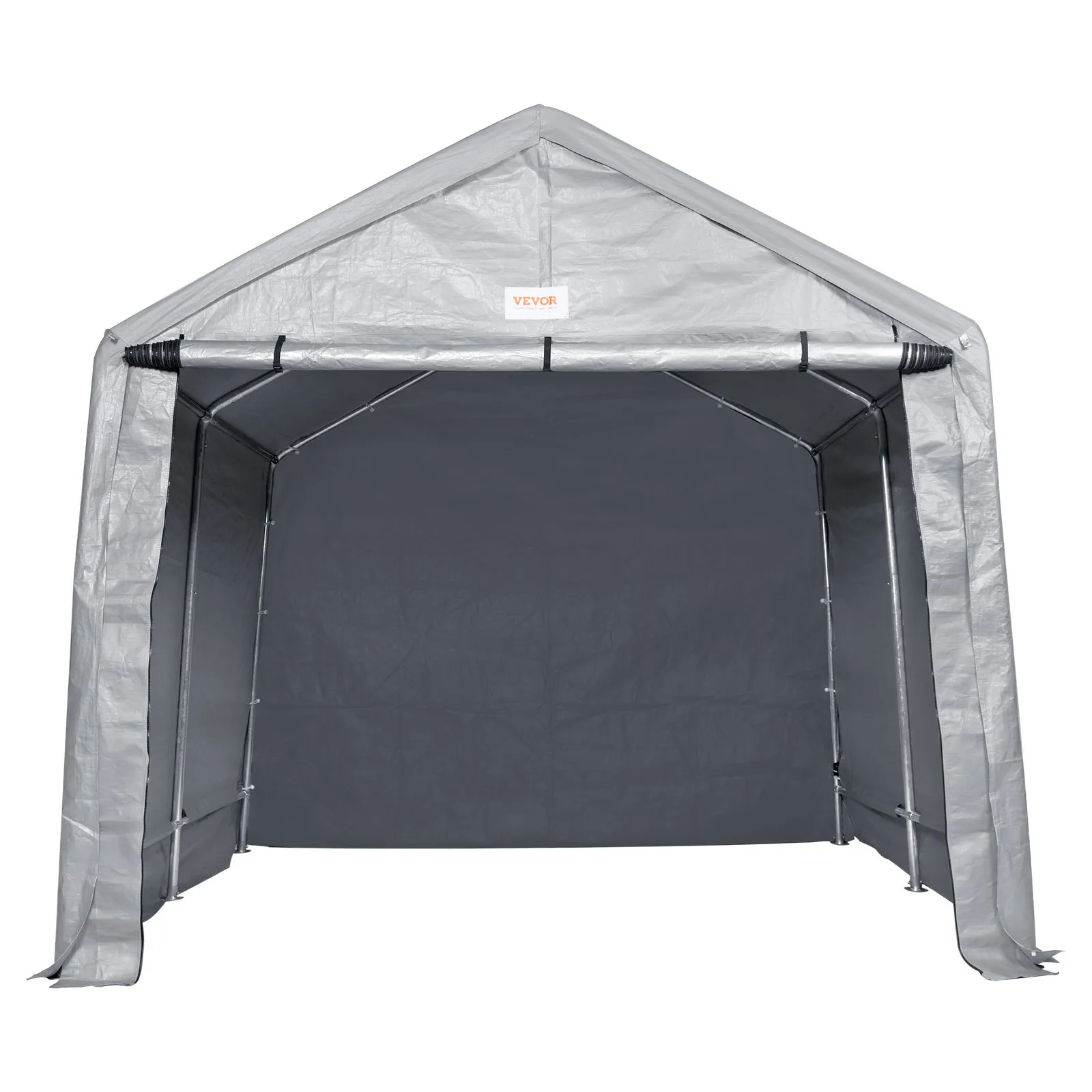 (FINAL PRICES ARE LOWER ON OUR SITE!) VEVOR Portable Shed Outdoor Storage Shelter, 8 x 14 x 7.6 ft Heavy Duty  Instant Storage Tent Tarp Sheds with Roll-up Zipper Door and Ventilated Windows For Motorcycle, Bike, Garden Tools