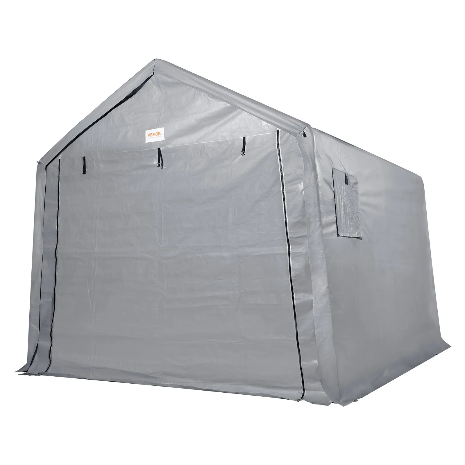 (FINAL PRICES ARE LOWER ON OUR SITE!) VEVOR Portable Shed Outdoor Storage Shelter, 8 x 14 x 7.6 ft Heavy Duty  Instant Storage Tent Tarp Sheds with Roll-up Zipper Door and Ventilated Windows For Motorcycle, Bike, Garden Tools