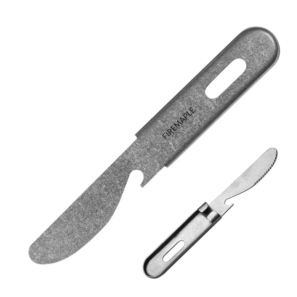FIRE-MAPLE Antarcti 3-in-1 Utensils Set – Stainless Steel Camping Cutlery (Fork, Knife, Spoon)