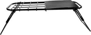 Foldable Camping Table BBQ Outdoor Grill Table Portable Metal Frame Easy Assembly