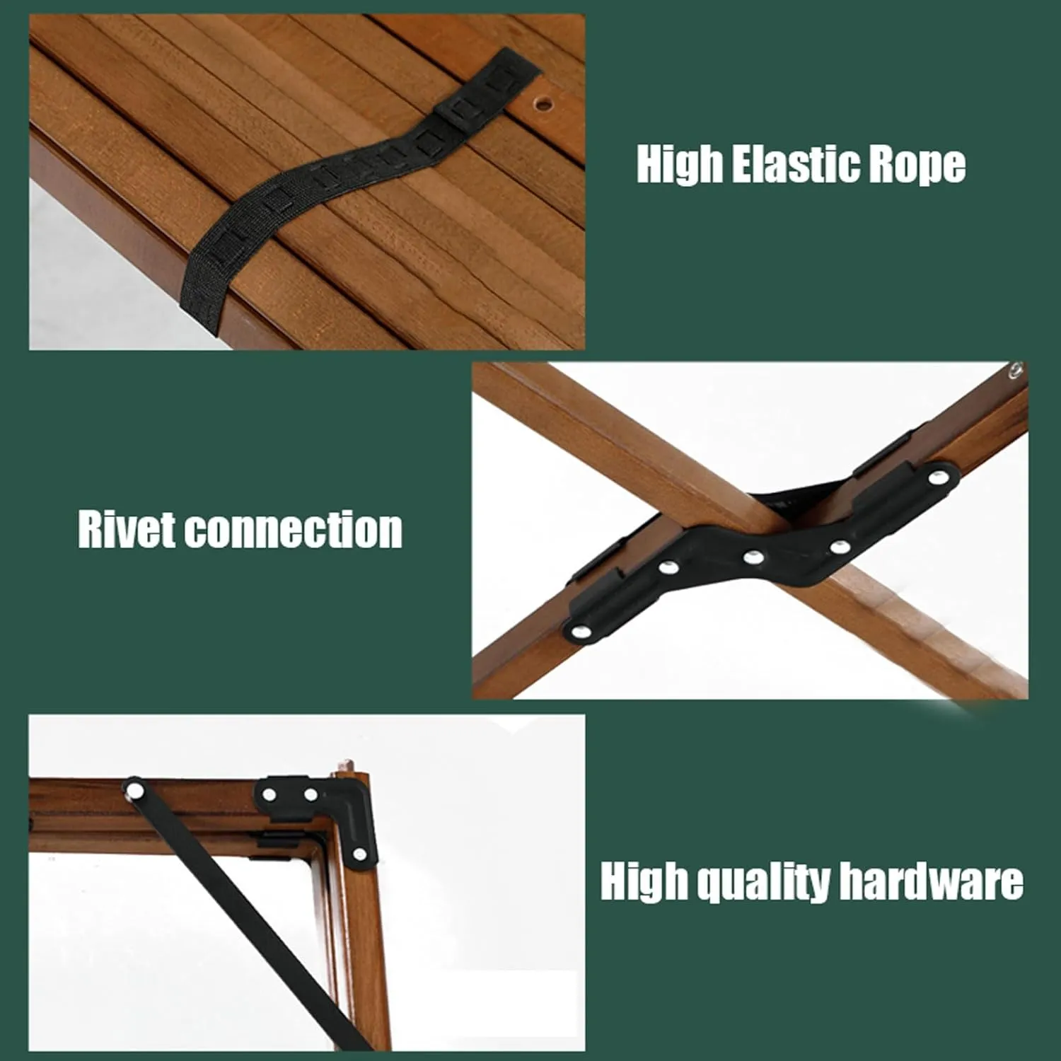 Foldable Camping Table with 6 air, Portable Picnic Table and airs, Roll-up Table Top Outdoor BBQ Table Folding Table Ultralight Lawn air for Garden Patio