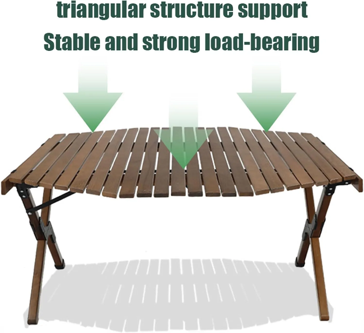 Foldable Camping Table with 6 air, Portable Picnic Table and airs, Roll-up Table Top Outdoor BBQ Table Folding Table Ultralight Lawn air for Garden Patio