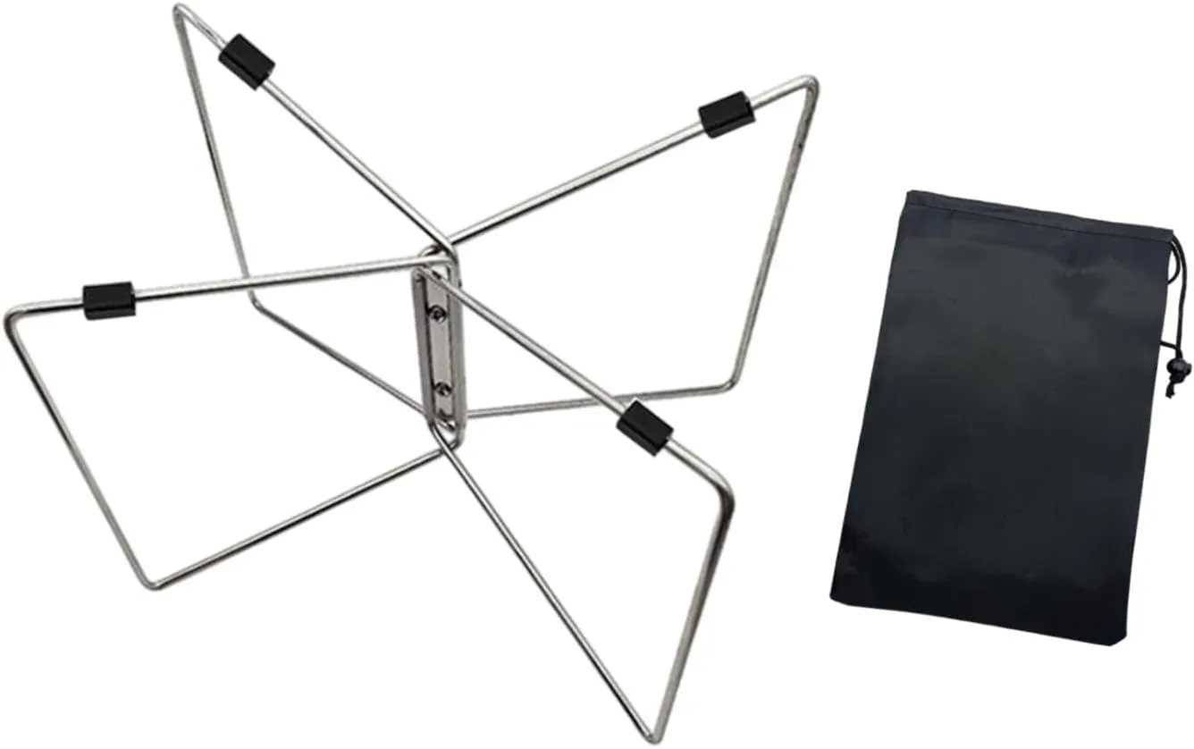 Foldable Cooler Stand Ice Box Holder Outdoor Activities Home Suitcase Rack Camping Furniture Tool, Silver