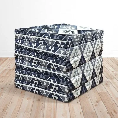 Foldable Full Size Foam Mattress in Assorted Prints