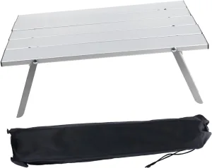Foldable Picnic Desk Aluminum Top Camping Table Portable Easy-Clean Surface