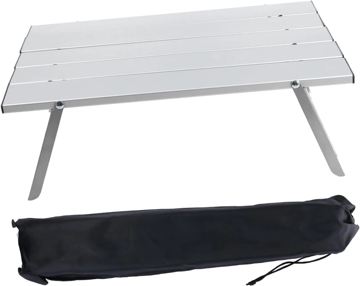 Foldable Picnic Desk Aluminum Top Camping Table Portable Easy-Clean Surface