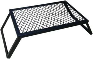 Folded Campfire Grill BBQ Grill Camp Fire Cooking Rack Portable Grate Camping Grill for Hiking RV Camping Outdoor Trip Picnic
