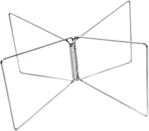 Folded Cooler Stand Luggage Rack Stable Sturdy Practical Universal Ice Box Holder Stainless Steel for Barbecue Picnic Fishing