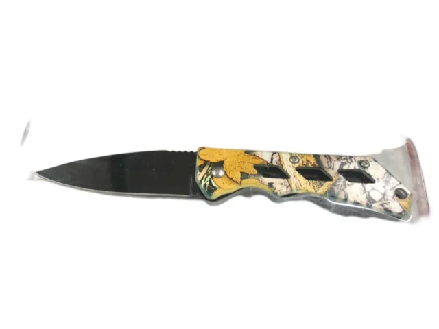 folding blade stainless steel outdoor bushcraft hunting camping pocket knife
