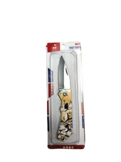 folding blade stainless steel outdoor bushcraft hunting camping pocket knife