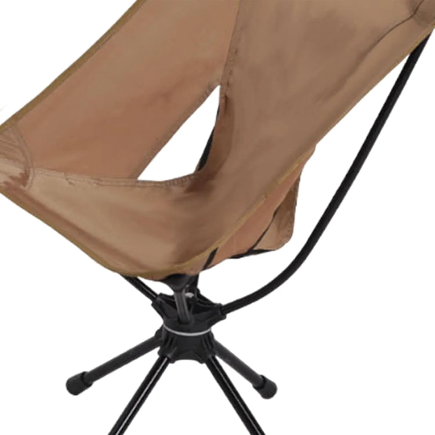 Folding Camping Chair Outdoor Moon Chair Non Slip Aluminum Alloy Frame Camp Stool Beach Chair Portable Chair for Park Travel, Brown