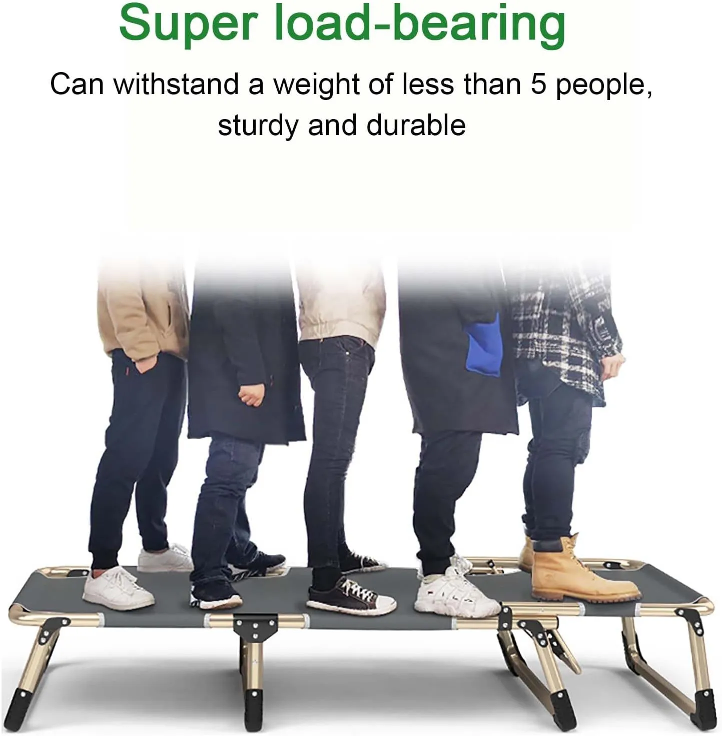 Folding Camping Cot for Adluts, Portable Lightweight Camping Bed with Pillow,4-Position Adjustable Backrest with Strong Steel Frame,Indoor Outdoor Recliner Chair for Home,Offic