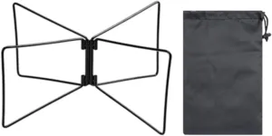 Folding Cooler Stand Luggage Rack Portable Compact for Picnics Multipurpose with Carry Bag Lightweight Ice Box Holder