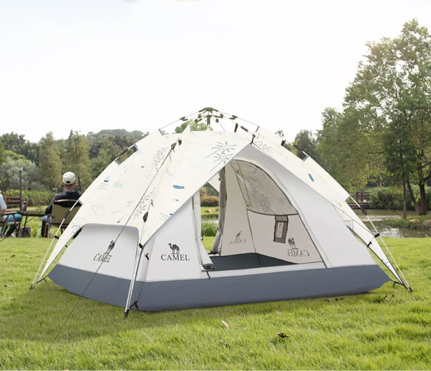Folding Equipment Rainproof Thickened Camping Picnic Safety-assured Beach Automatic Trustworthy assistance