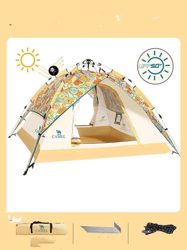 Folding Equipment Rainproof Thickened Camping Picnic Safety-assured Beach Automatic Trustworthy assistance