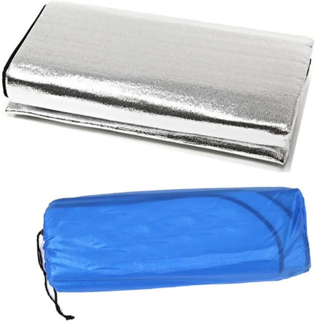 Folding Mat Pad Camping Sleeping Pads Aluminum Foil Camping Mat Camping Mat Foam Foil Blanket for Outdoor Sleeping Mattress