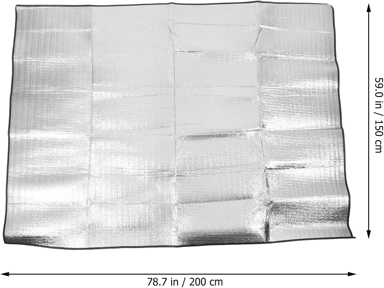 Folding Mat Pad Camping Sleeping Pads Aluminum Foil Camping Mat Camping Mat Foam Foil Blanket for Outdoor Sleeping Mattress