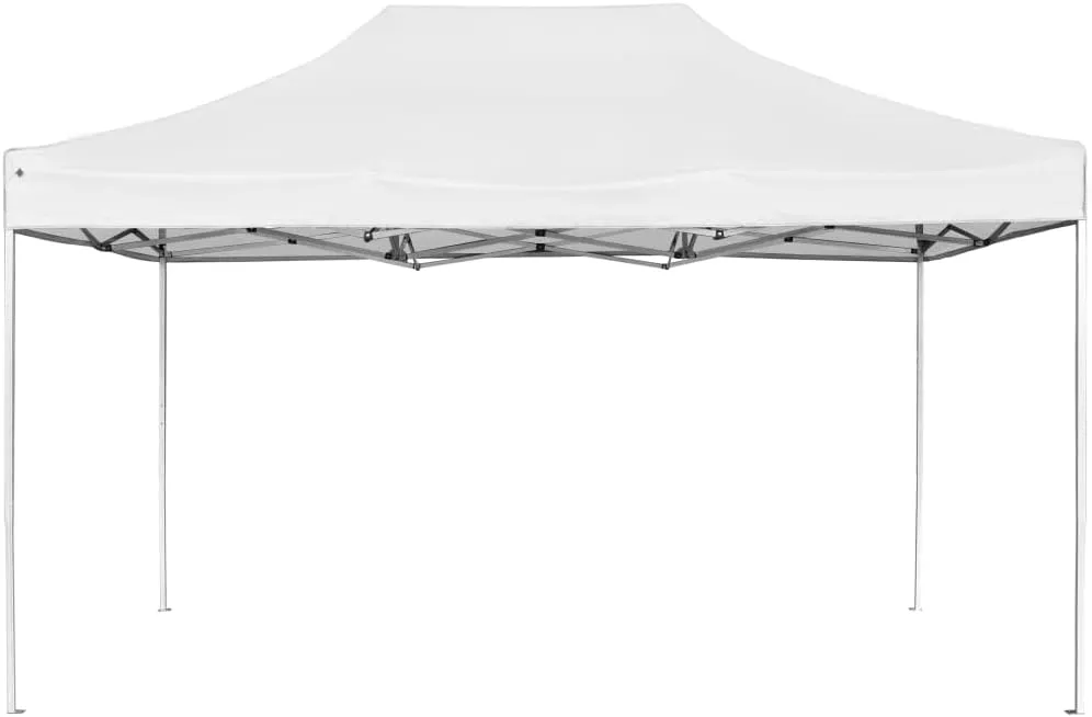 Folding Party Tent Aluminum Frame 14.8'x9.8' Waterproof Outdoor Shelter, Easy Carry Design, for Events, White