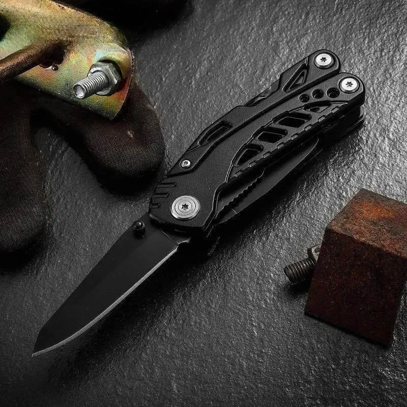 Folding Survival Multi-Tool - Ultimate Outdoor EDC Buckle Tool