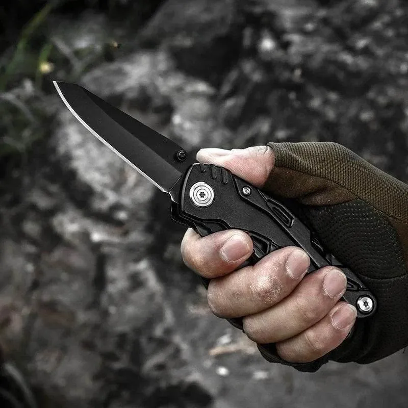 Folding Survival Multi-Tool - Ultimate Outdoor EDC Buckle Tool