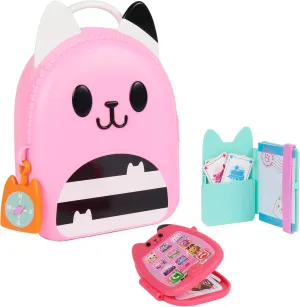 Gabby's Dollhouse, Gabby Girl On-The-Go Travel Set, Pretend Play Travel Toys, Toy Passport, Toy Phone and Compass Charm, Kids Toys for Girls & Boys 3 