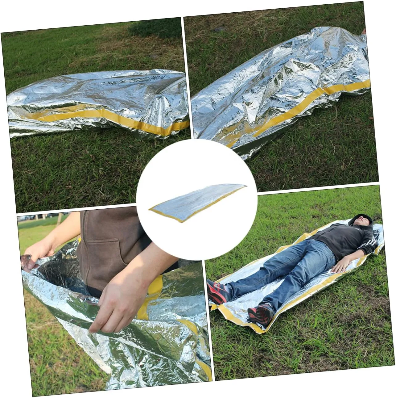 GALPADA First Aid Winter Camping Liners Warm Blanket for Camping Emergency Blankets Cold Waterproof Adults