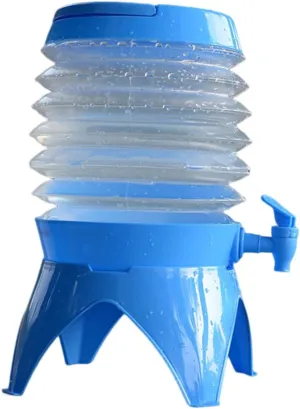 GALPADA Outdoor Water Carrier Collapsible Water Storage Bucket with Spigot Made of Durable Material Easy to Carry