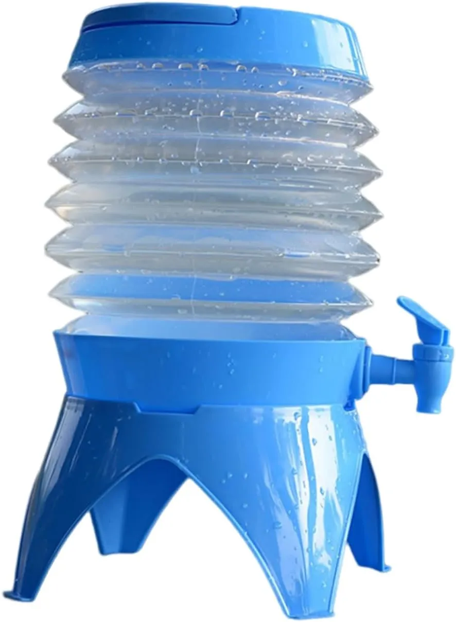 GALPADA Outdoor Water Carrier Collapsible Water Storage Bucket with Spigot Made of Durable Material Easy to Carry