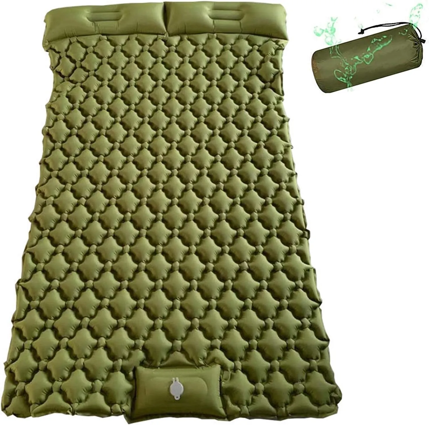 GaRcan Inflatable Sleeping Mattress Inflatable Sleeping Mat for Outdoor, Inflatable Sleeping Mat Ultralight, Inflatable Sleeping Mat with Pillow, Waterproof and Moisture-Proof Roll Mats (