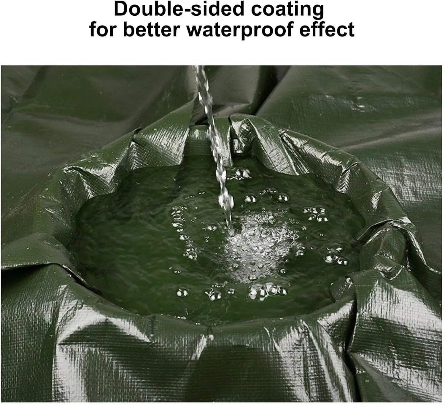 Garden Tarp, PE Tarps Heavy Duty Waterproof, 9 Mil Thick Multi-Purpose Tarp for Covering Items, Placement Under a Camping Tent, Customizable