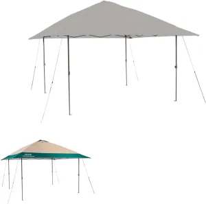 Garden Winds Custom Fit Replacement Canopy Top Cover Compatible with Coleman Oasis 1606532, 2156426, 2156428 13x13 Single Tier Tent - Upgraded Performance RIPLOCK 350 Fabric - Slate Gray
