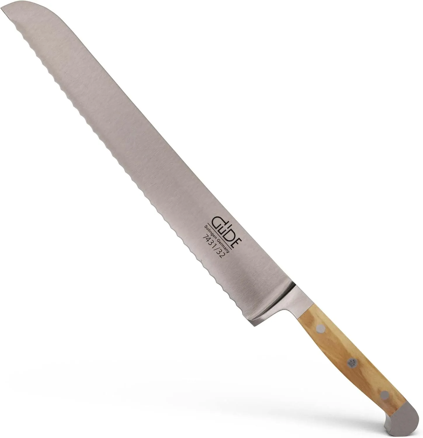 Güde "Franz Series Hand Forged/Serrated Bread Knife, 12 1/2-in - Ice Hardened Steel - Made in Solingen, Germany Since 1910