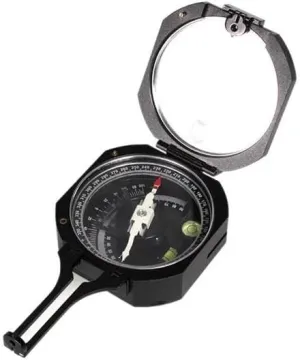 Geological Compass High Precision Anti Magnetic Damping Aluminum Pocket Transit Geological Compass Surveying Instruments DQL-8